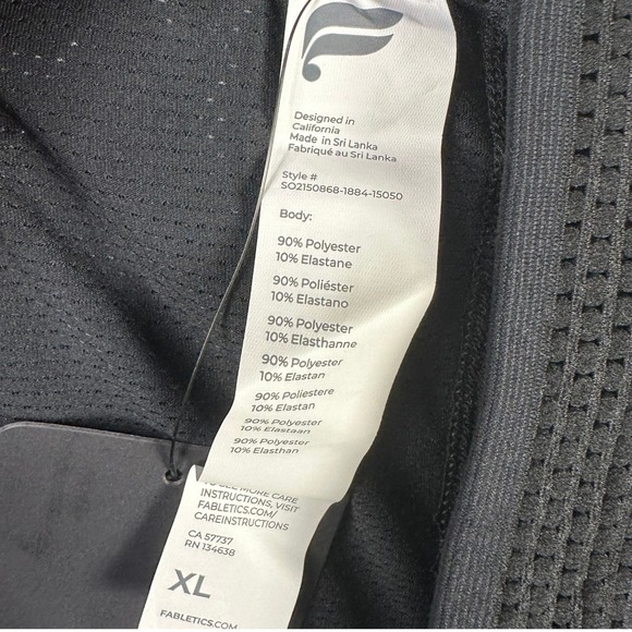 Bundle of 2 Fabletics Camo Shorts Mens Fundamental XL Black Grey Lined NEW - Picture 6 of 12